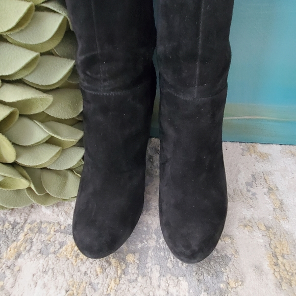 Me Too Platform Suede & Stretch Tall Boots - Picture 12 of 15